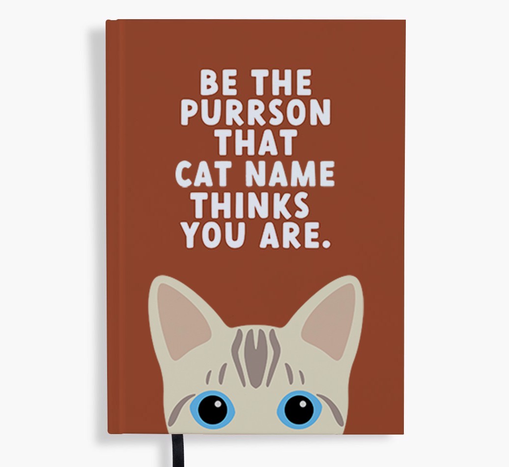 Be The Purrson: Personalised {breedFullName} Notebook