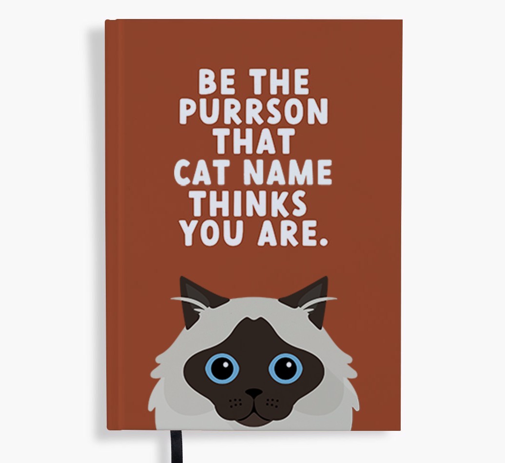 Be The Purrson: Personalised {breedFullName} Notebook