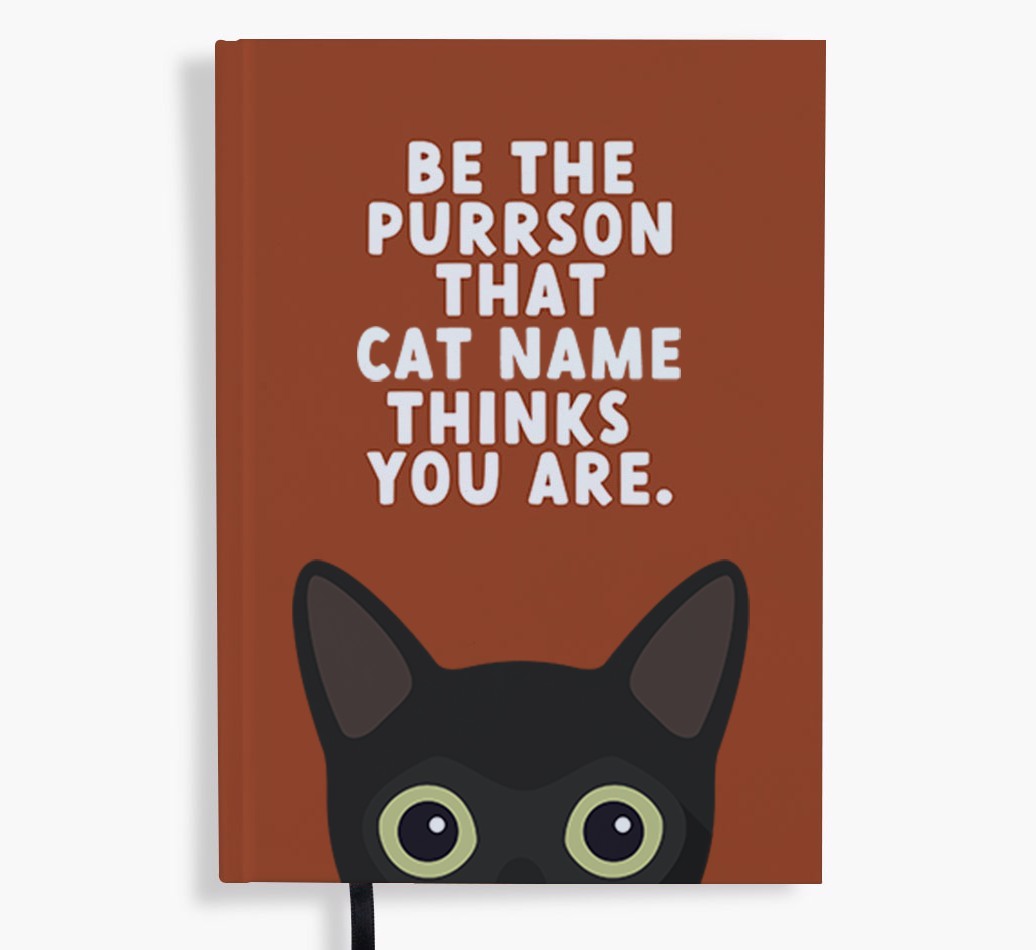 Be The Purrson: Personalised {breedFullName} Notebook