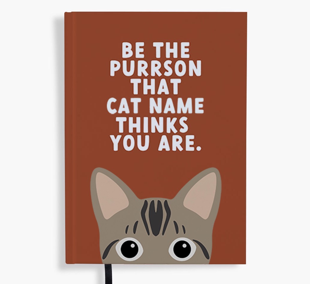 Be The Purrson: Personalised {breedFullName} Notebook