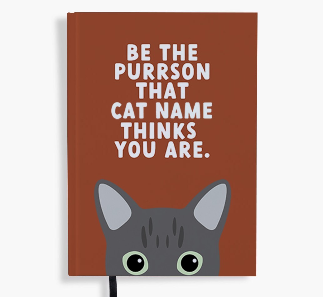 Be The Purrson: Personalised {breedFullName} Notebook