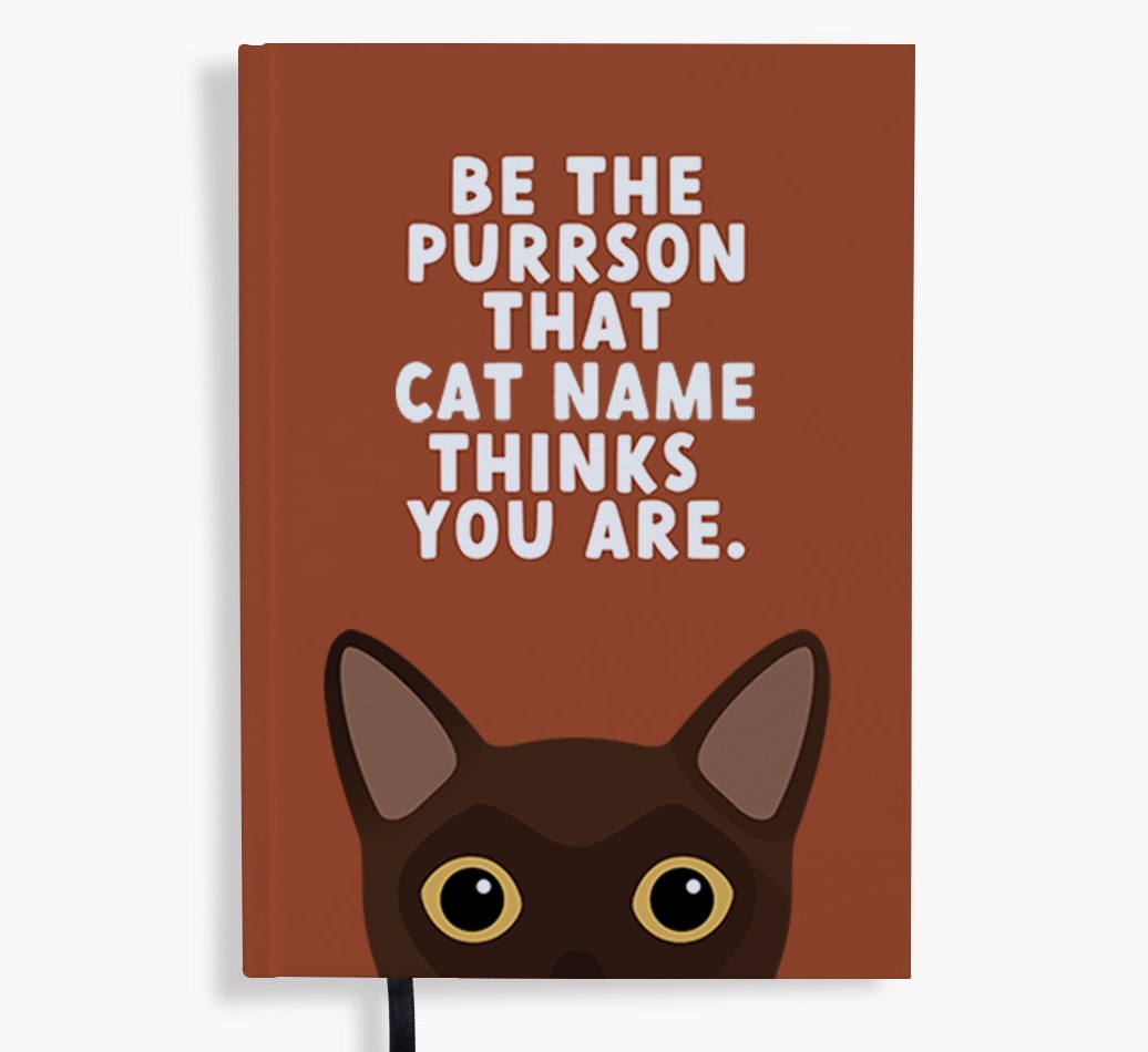 Be The Purrson: Personalised {breedFullName} Notebook