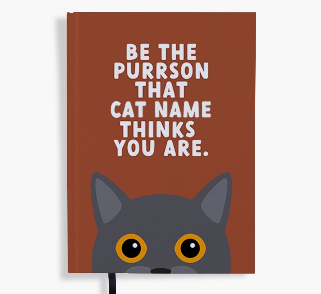 Be The Purrson: Personalised {breedFullName} Notebook