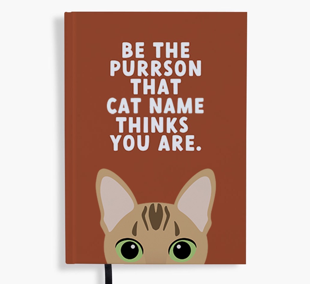 Be The Purrson: Personalised {breedFullName} Notebook