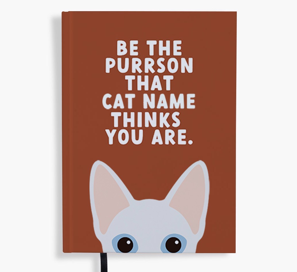 Be The Purrson: Personalised {breedFullName} Notebook