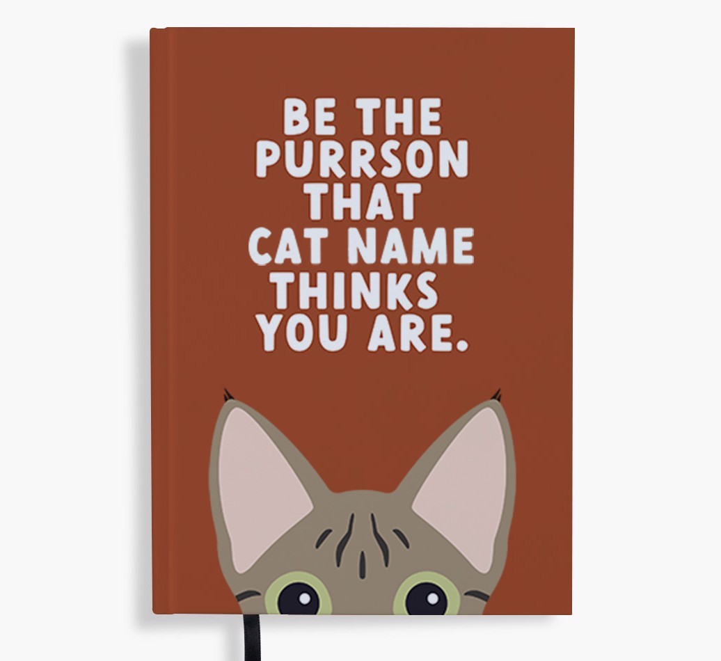 Be The Purrson: Personalised {breedFullName} Notebook