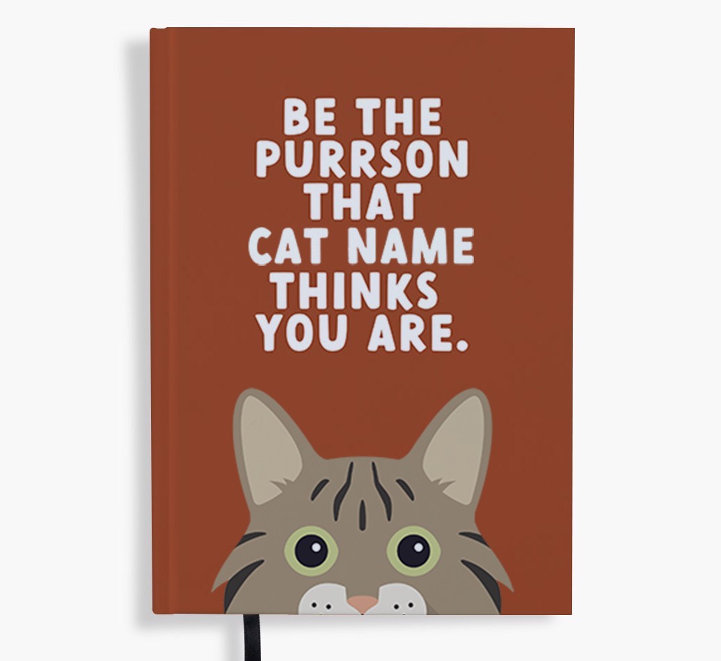 Be The Purrson: Personalised {breedFullName} Notebook