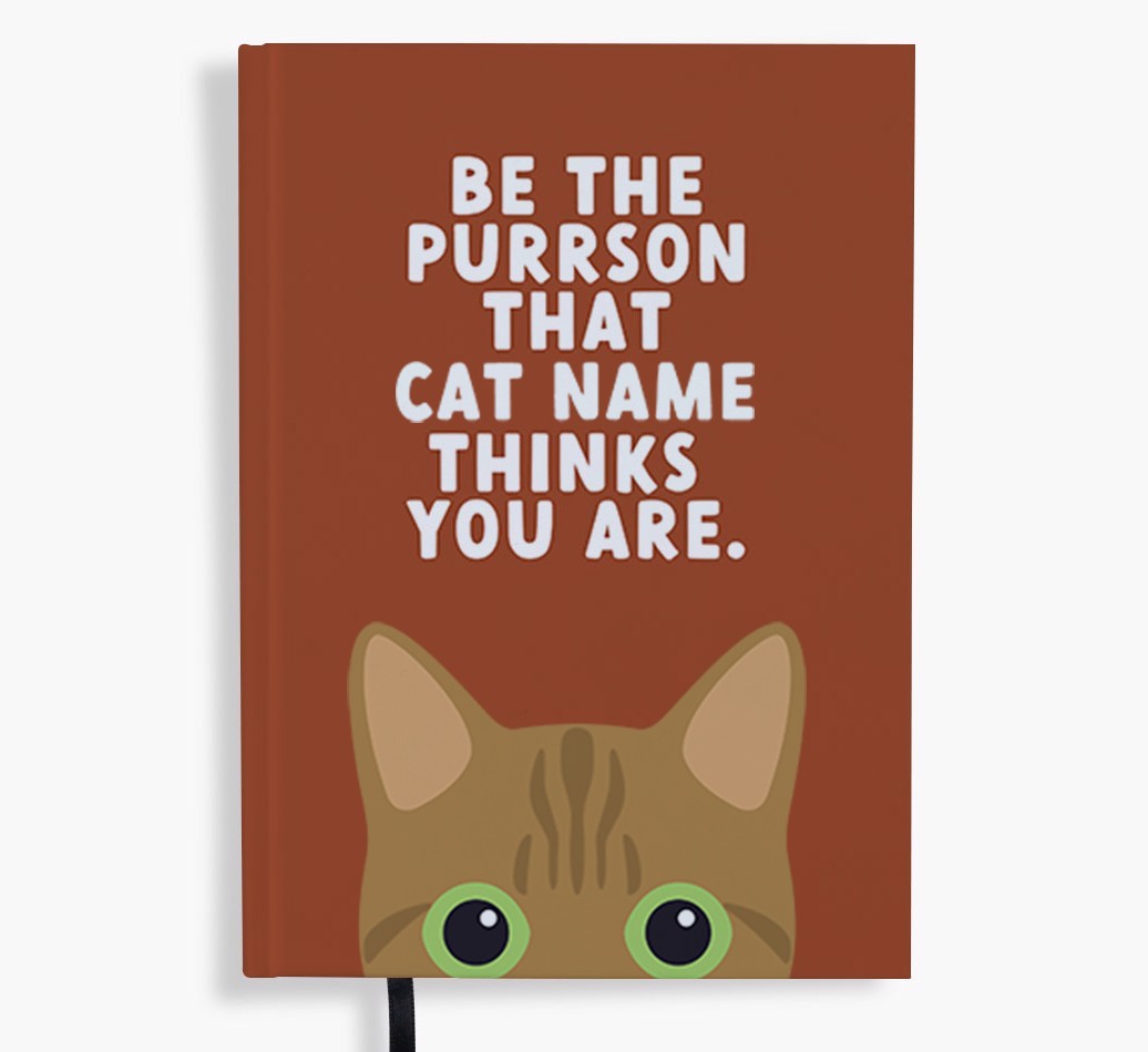 Be The Purrson: Personalised {breedFullName} Notebook
