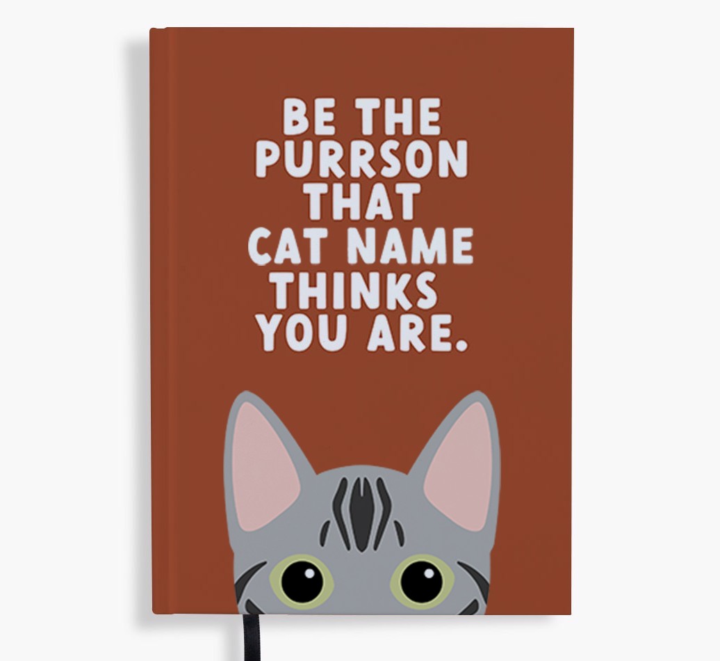 Be The Purrson: Personalised {breedFullName} Notebook