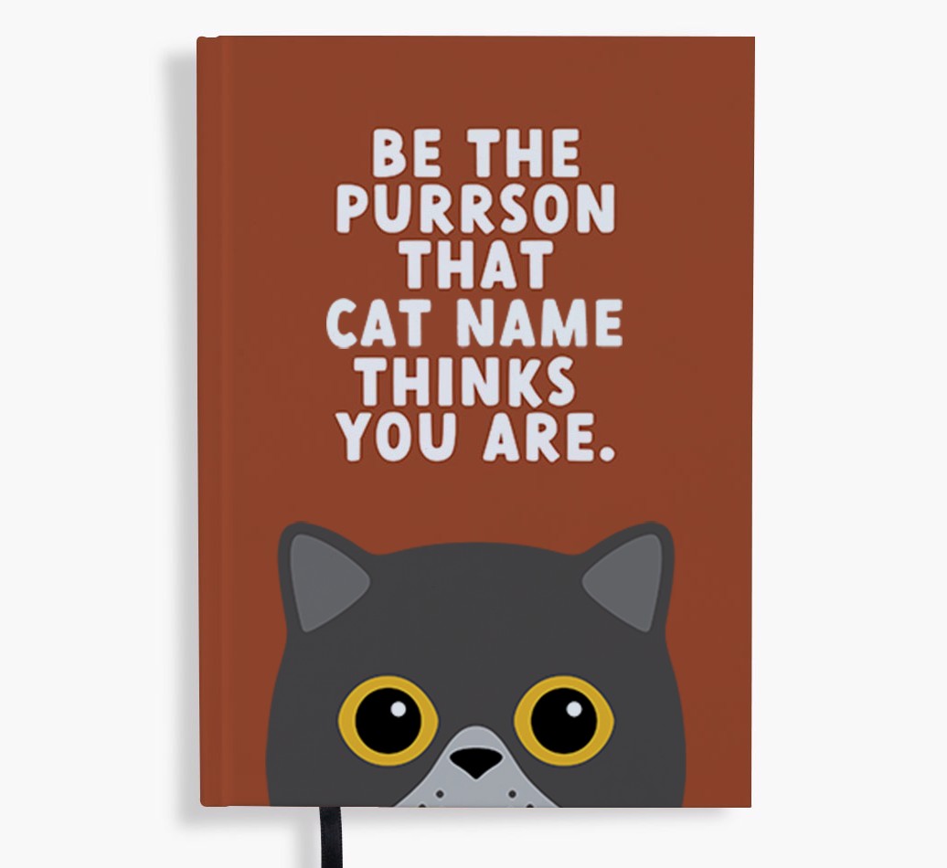 Be The Purrson: Personalised {breedFullName} Notebook