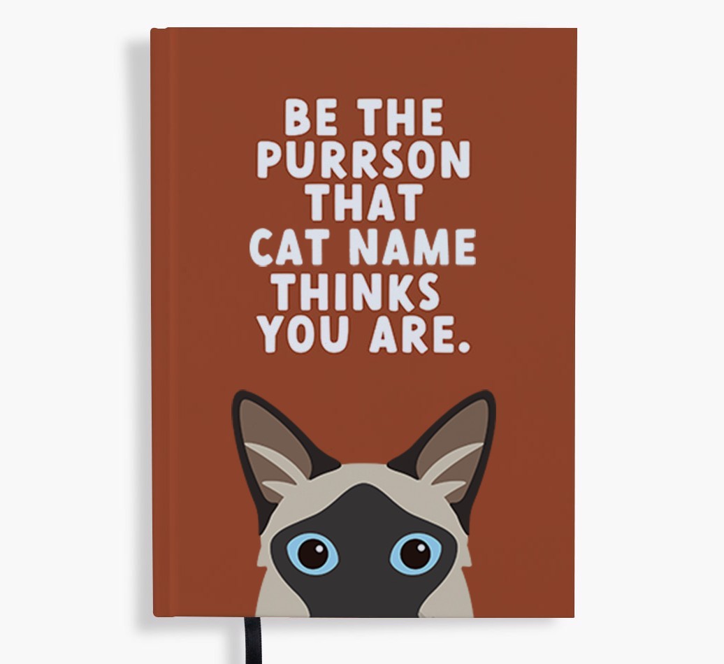 Be The Purrson: Personalised {breedFullName} Notebook