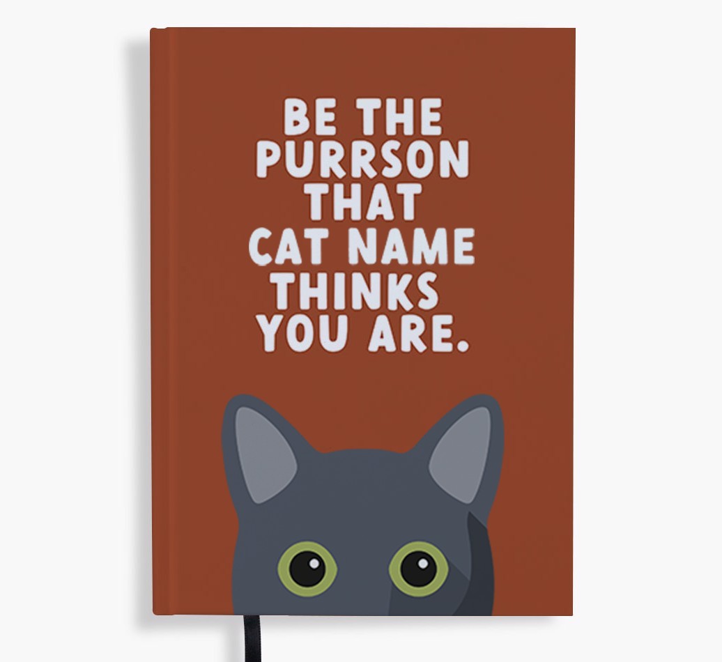 Be The Purrson: Personalised {breedFullName} Notebook