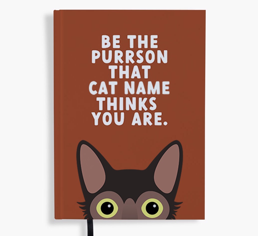 Be The Purrson: Personalised {breedFullName} Notebook