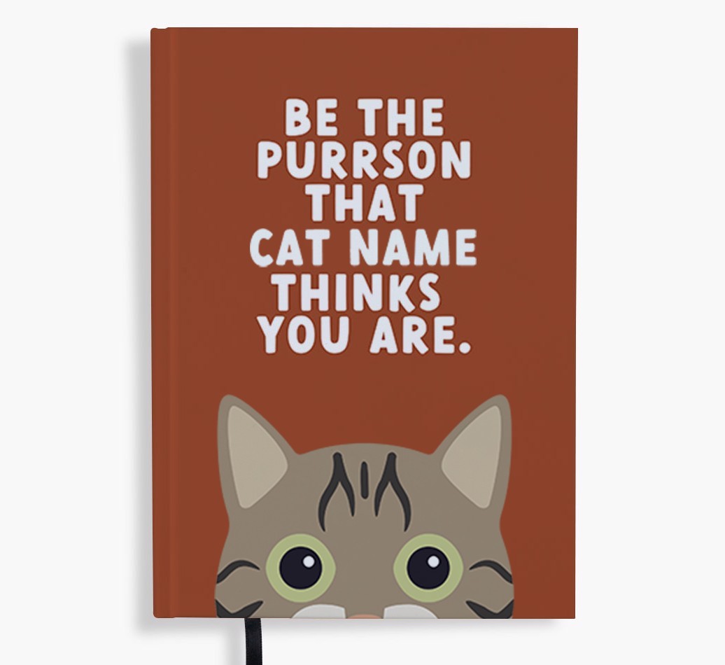 Be The Purrson: Personalised {breedFullName} Notebook