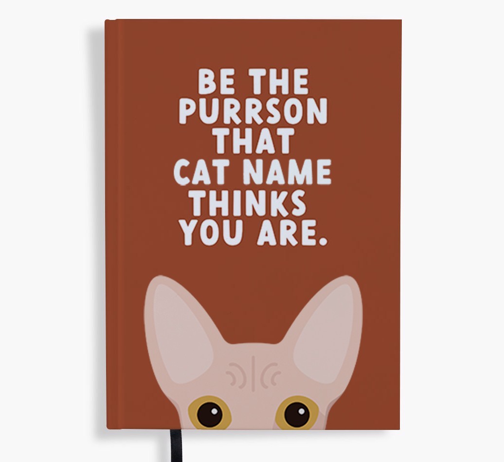 Be The Purrson: Personalised {breedFullName} Notebook