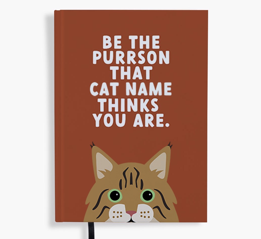 Be The Purrson: Personalised {breedFullName} Notebook