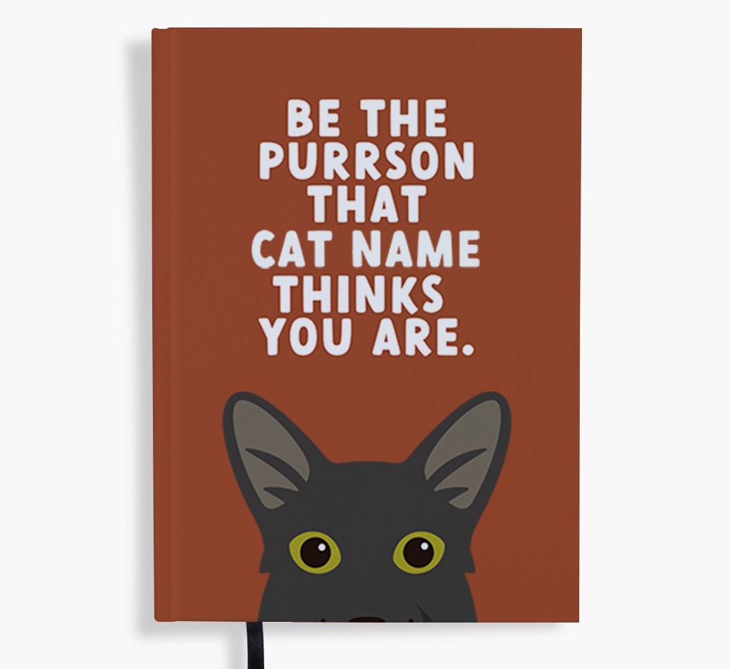 Be The Purrson: Personalised {breedFullName} Notebook