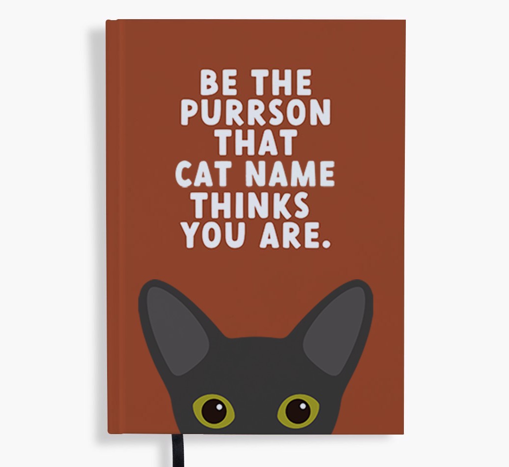 Be The Purrson: Personalised {breedFullName} Notebook