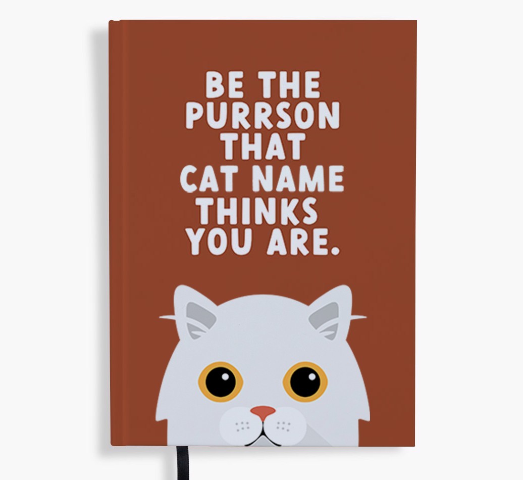 Be The Purrson: Personalised {breedFullName} Notebook