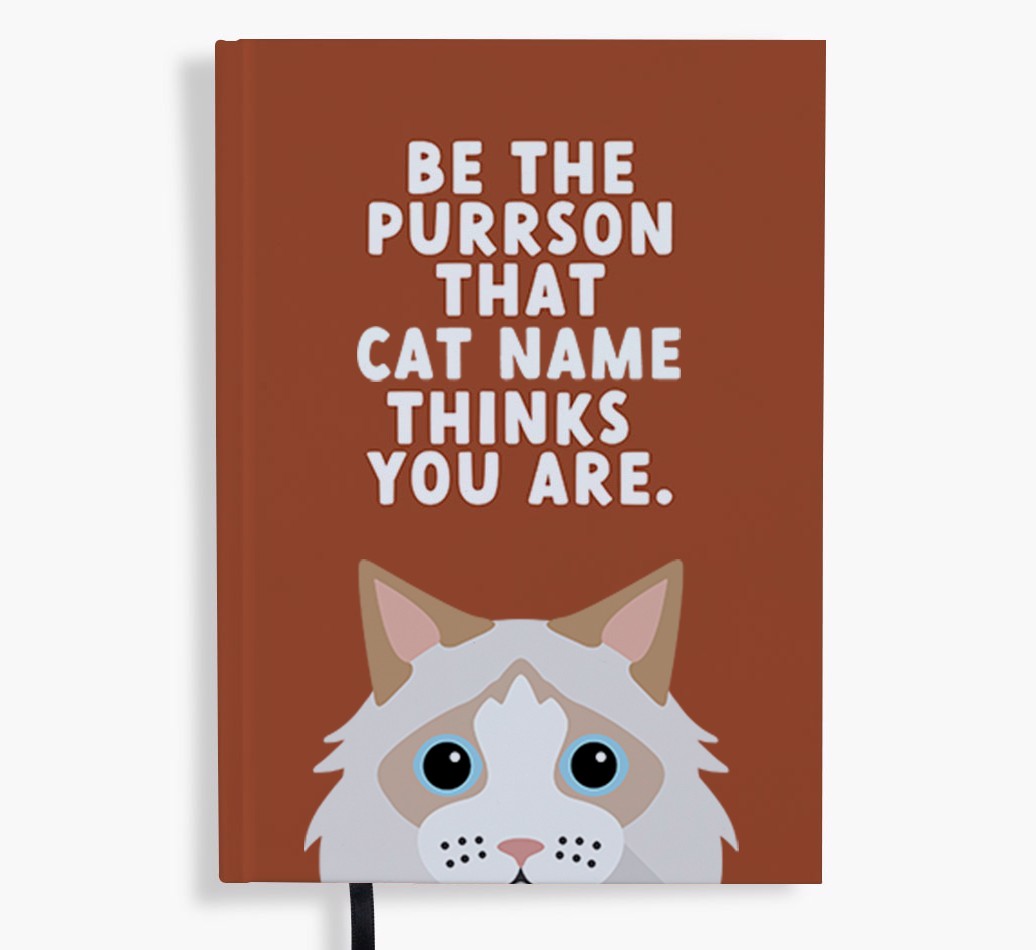 Be The Purrson: Personalised {breedFullName} Notebook