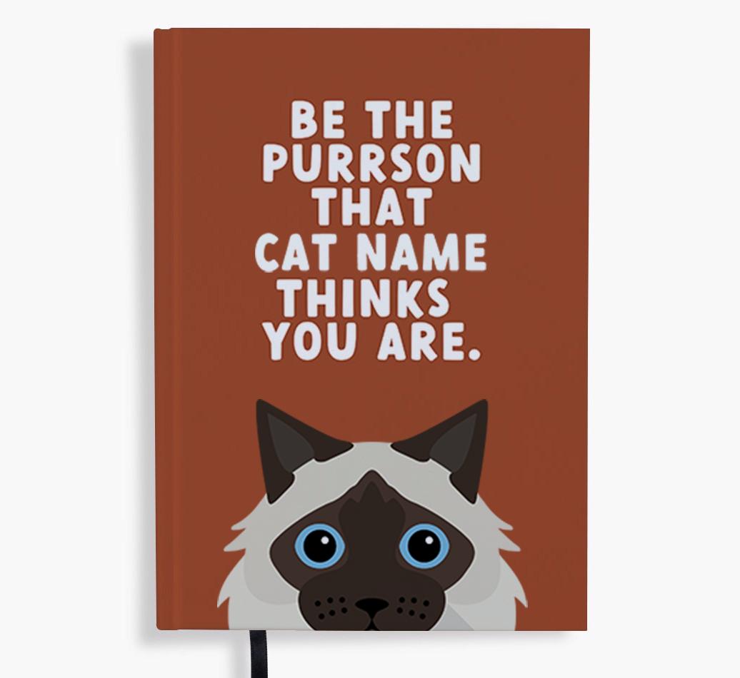 Be The Purrson: Personalized {breedFullName} Notebook