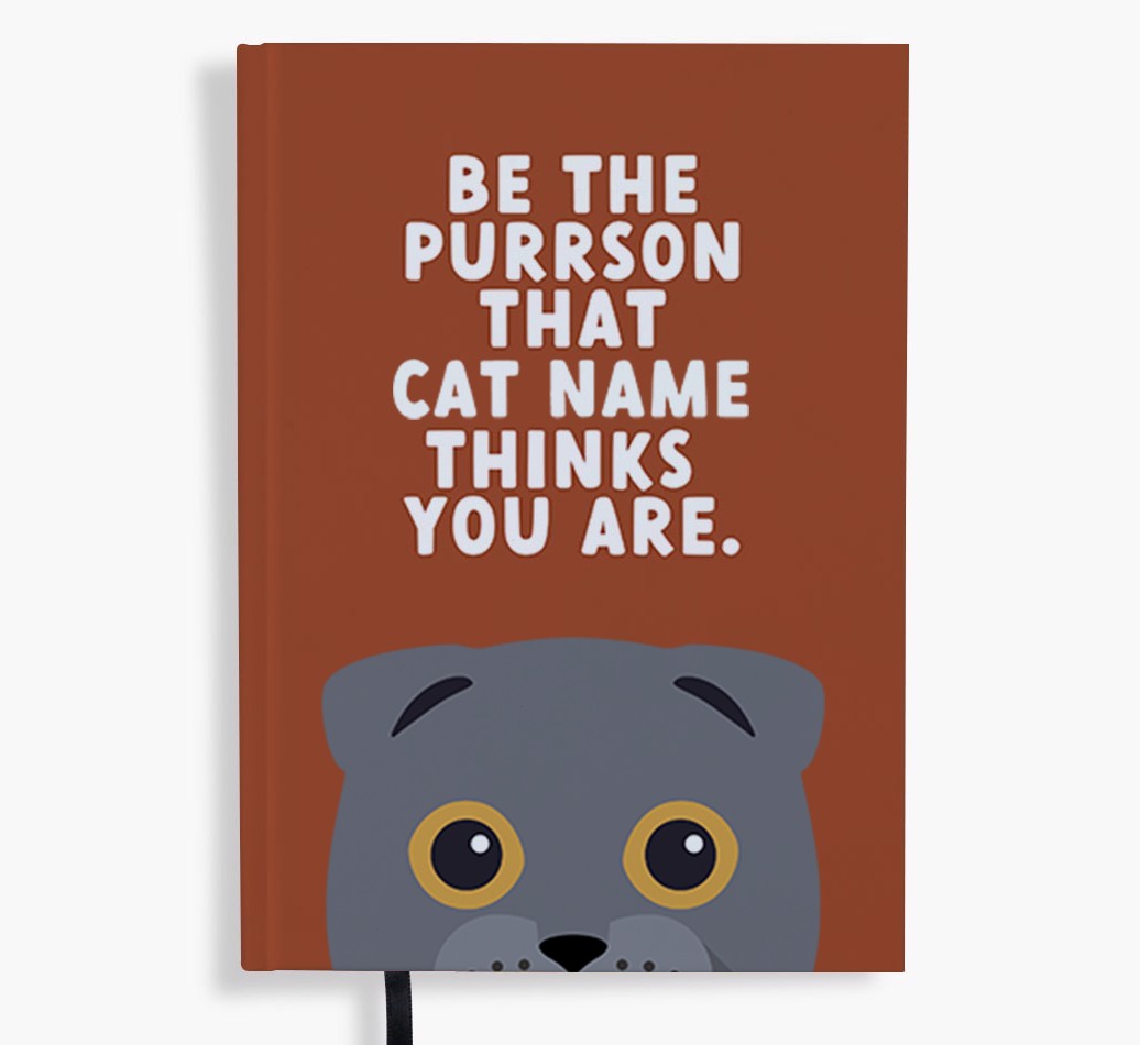 Be The Purrson: Personalised {breedFullName} Notebook