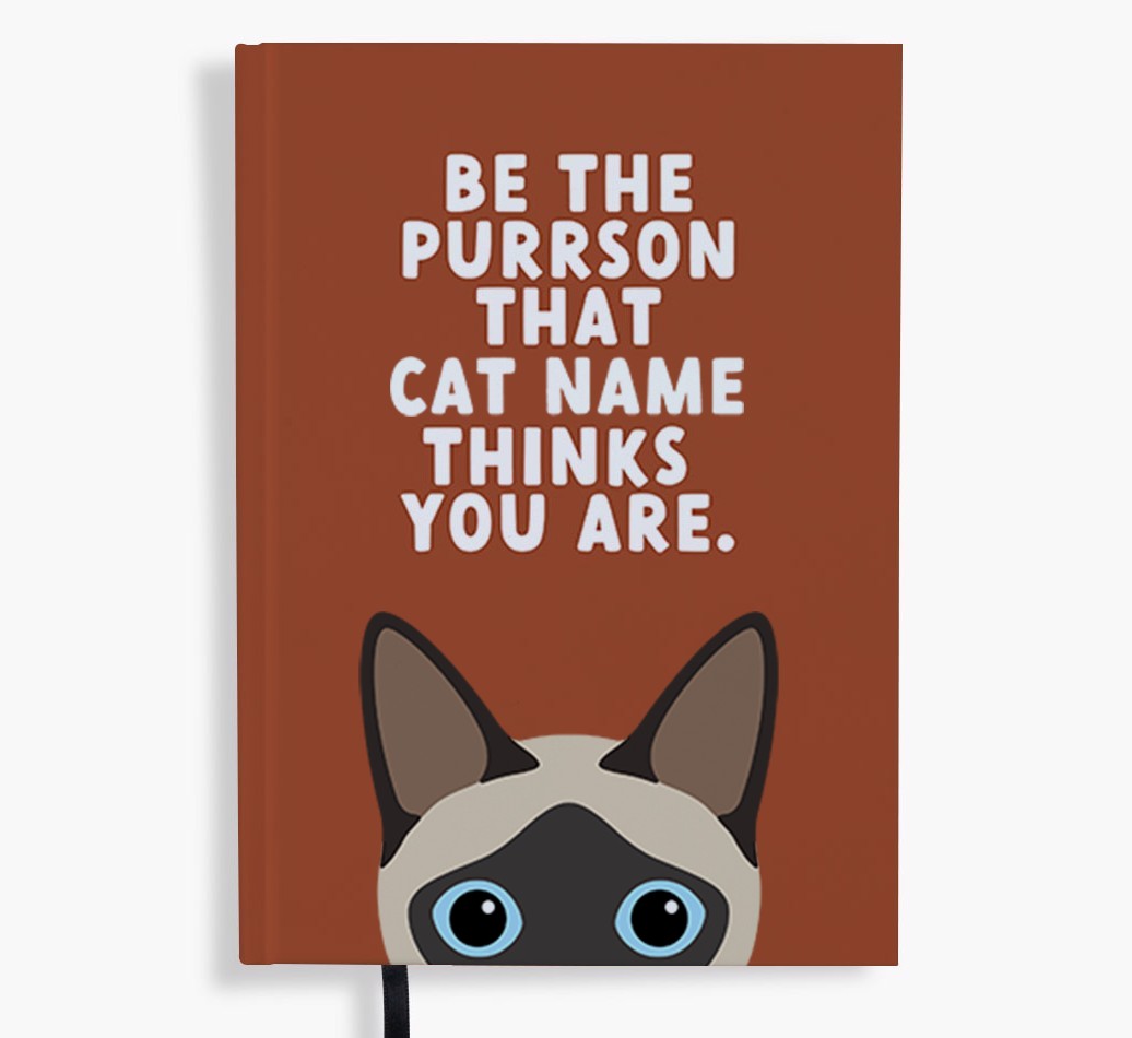 Be The Purrson: Personalised {breedFullName} Notebook
