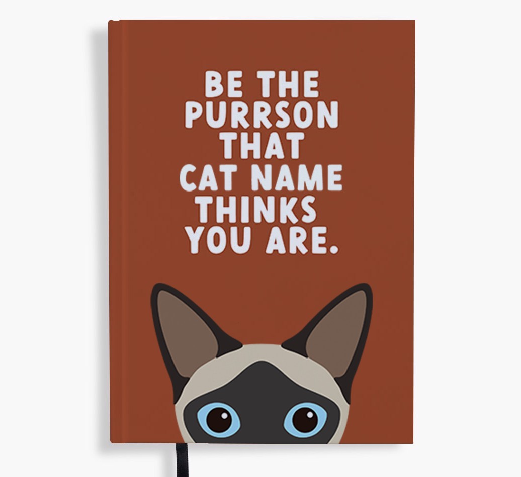 Be The Purrson: Personalised {breedFullName} Notebook