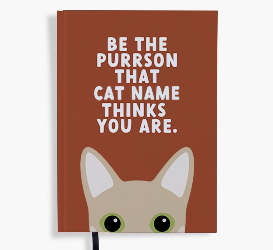 Be The Purrson: Personalised {breedFullName} Notebook