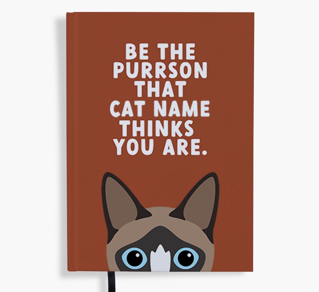 Be The Purrson: Personalised {breedFullName} Notebook