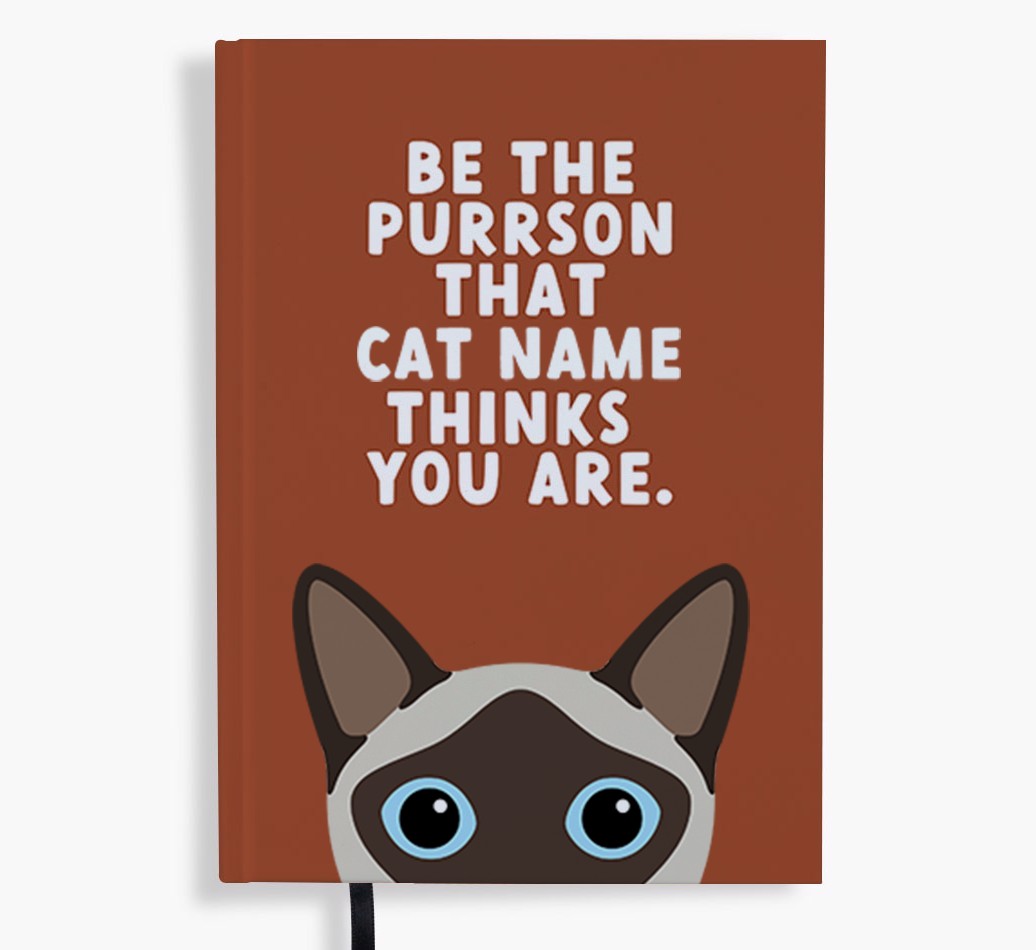 Be The Purrson: Personalised {breedFullName} Notebook