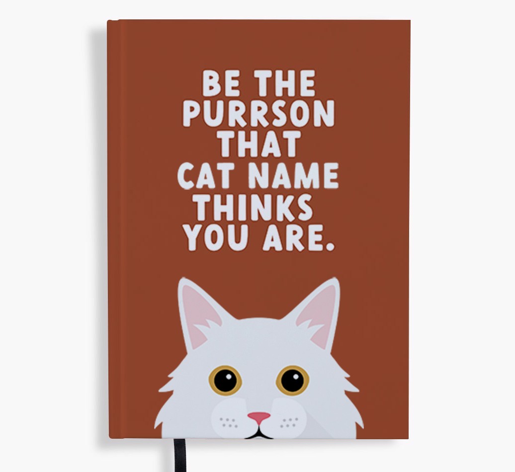 Be The Purrson: Personalised {breedFullName} Notebook