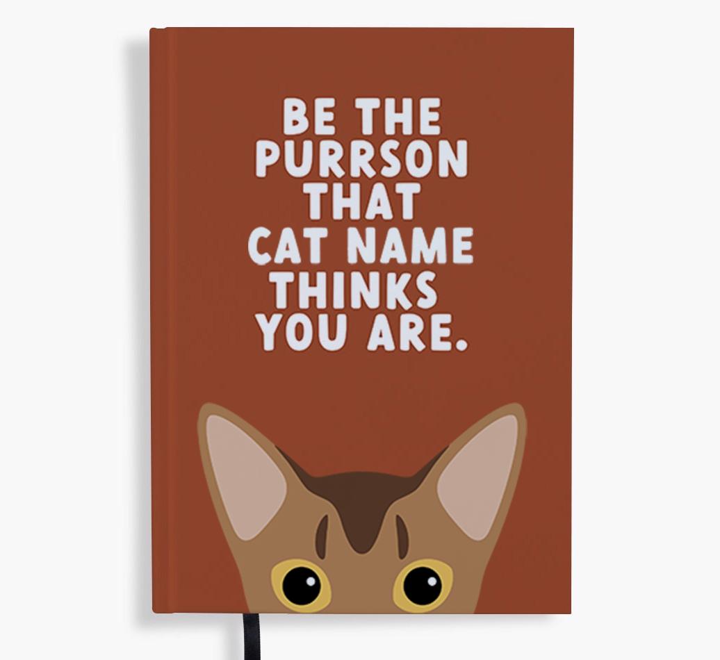 Be The Purrson: Personalized {breedFullName} Notebook