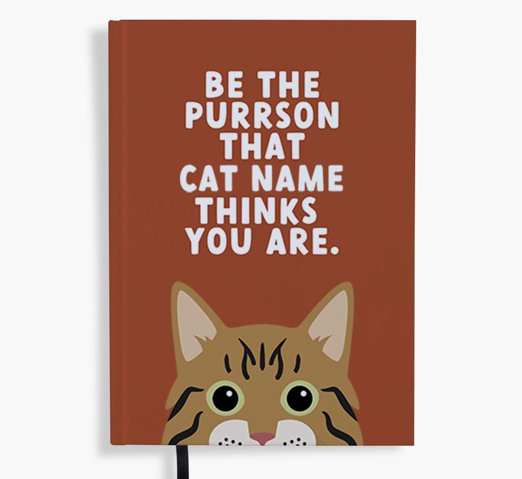 Be The Purrson: Personalized {breedFullName} Notebook