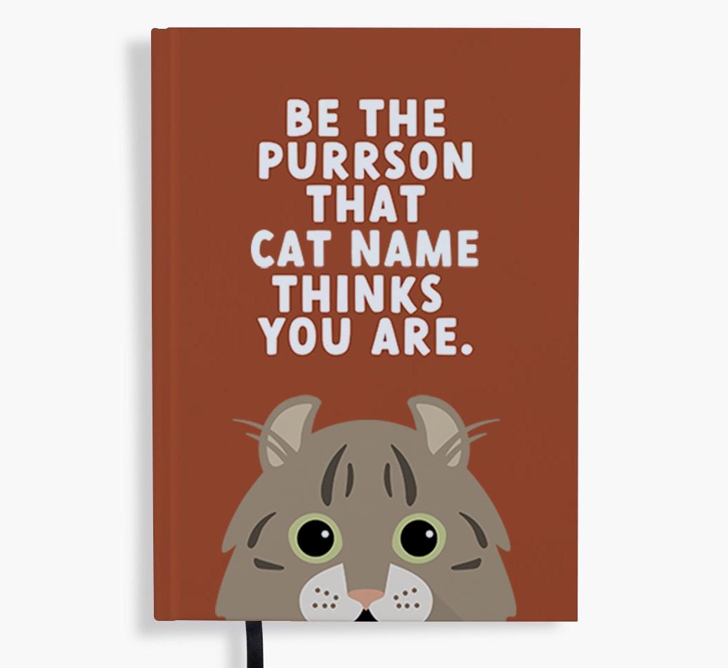 Be The Purrson: Personalized {breedFullName} Notebook
