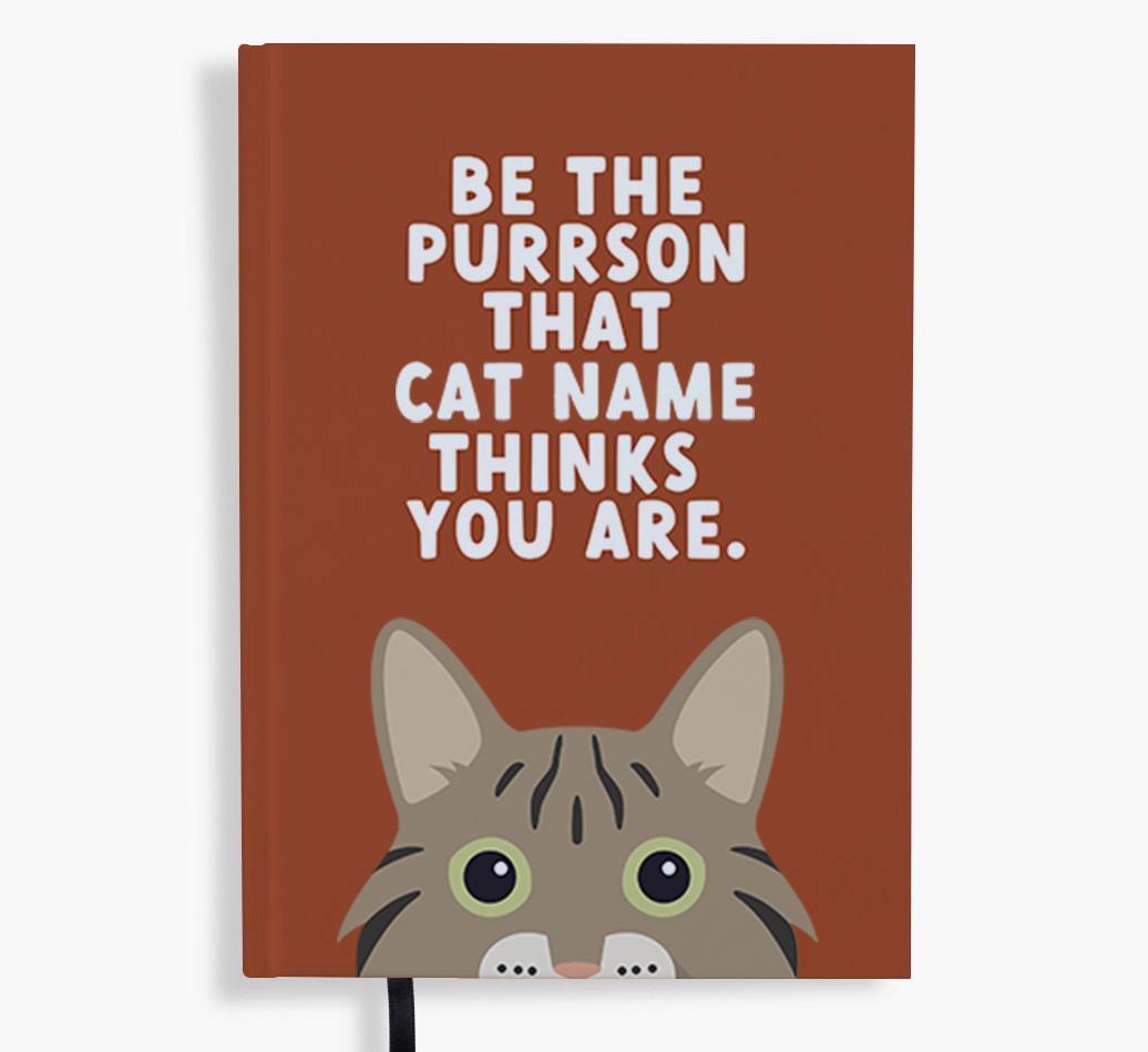 Be The Purrson: Personalized {breedFullName} Notebook