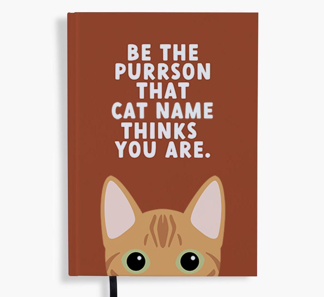 Be The Purrson: Personalized {breedFullName} Notebook