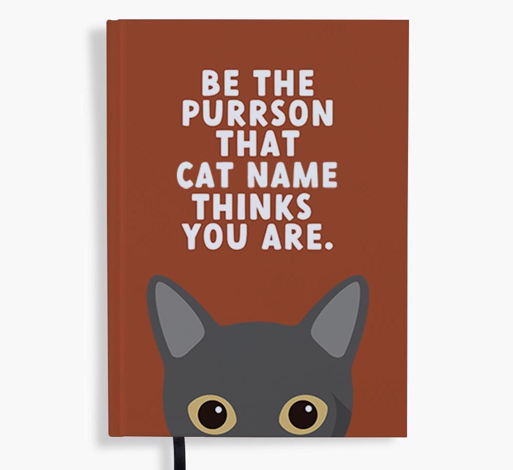 Be The Purrson: Personalized {breedFullName} Notebook