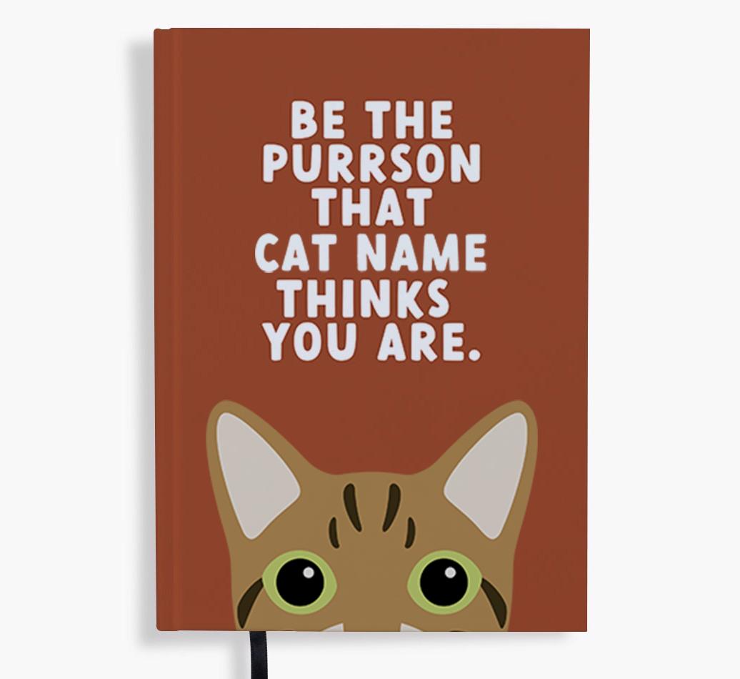 Be The Purrson: Personalized {breedFullName} Notebook