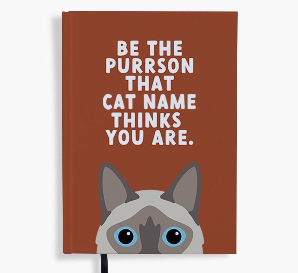 Be The Purrson: Personalized {breedFullName} Notebook