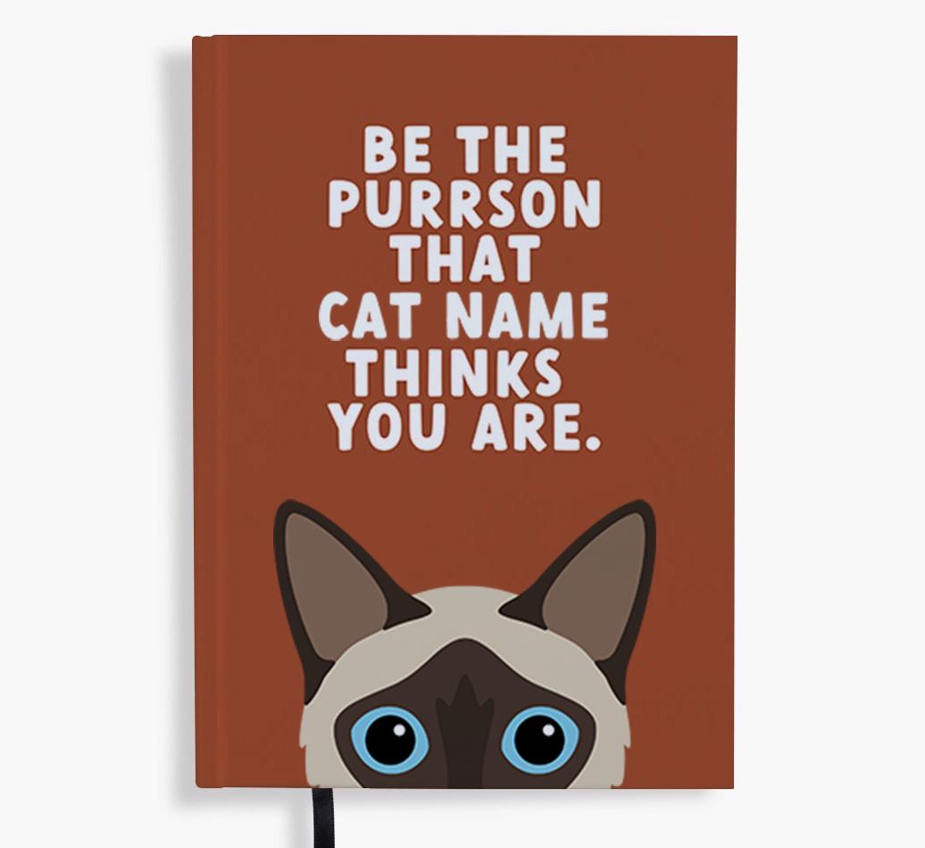 Be The Purrson: Personalized {breedFullName} Notebook