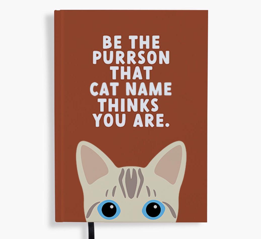 Be The Purrson: Personalized {breedFullName} Notebook