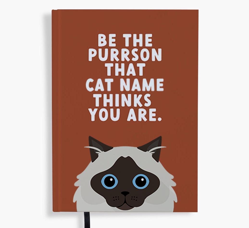 Be The Purrson: Personalized {breedFullName} Notebook