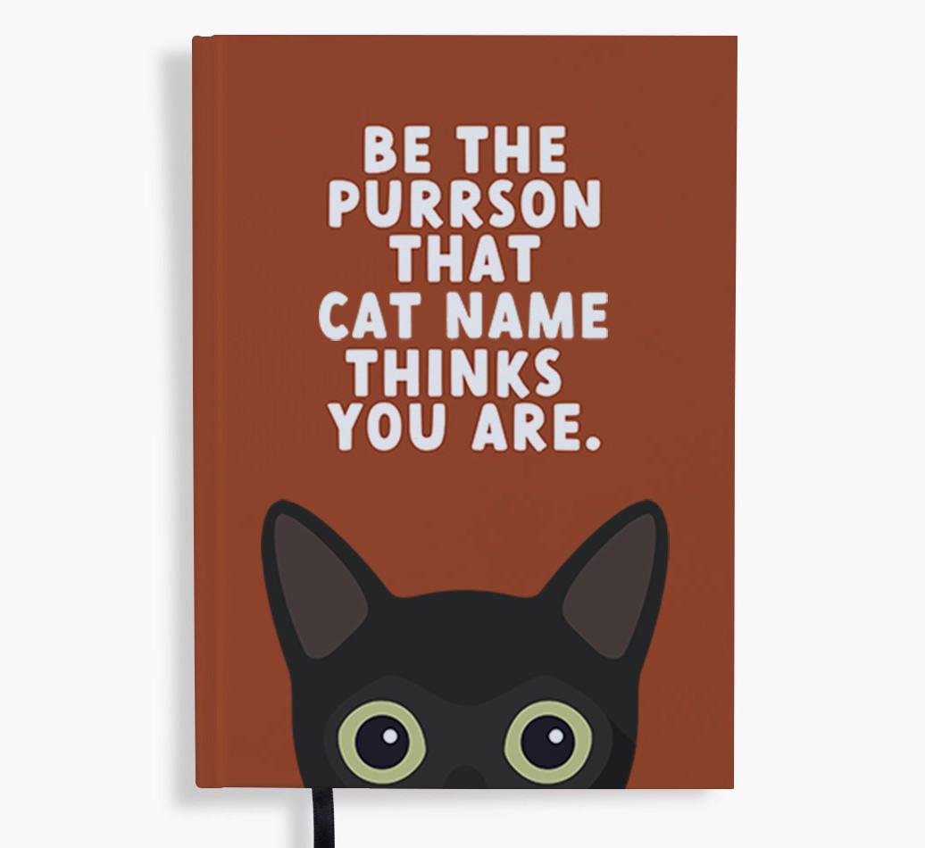 Be The Purrson: Personalized {breedFullName} Notebook