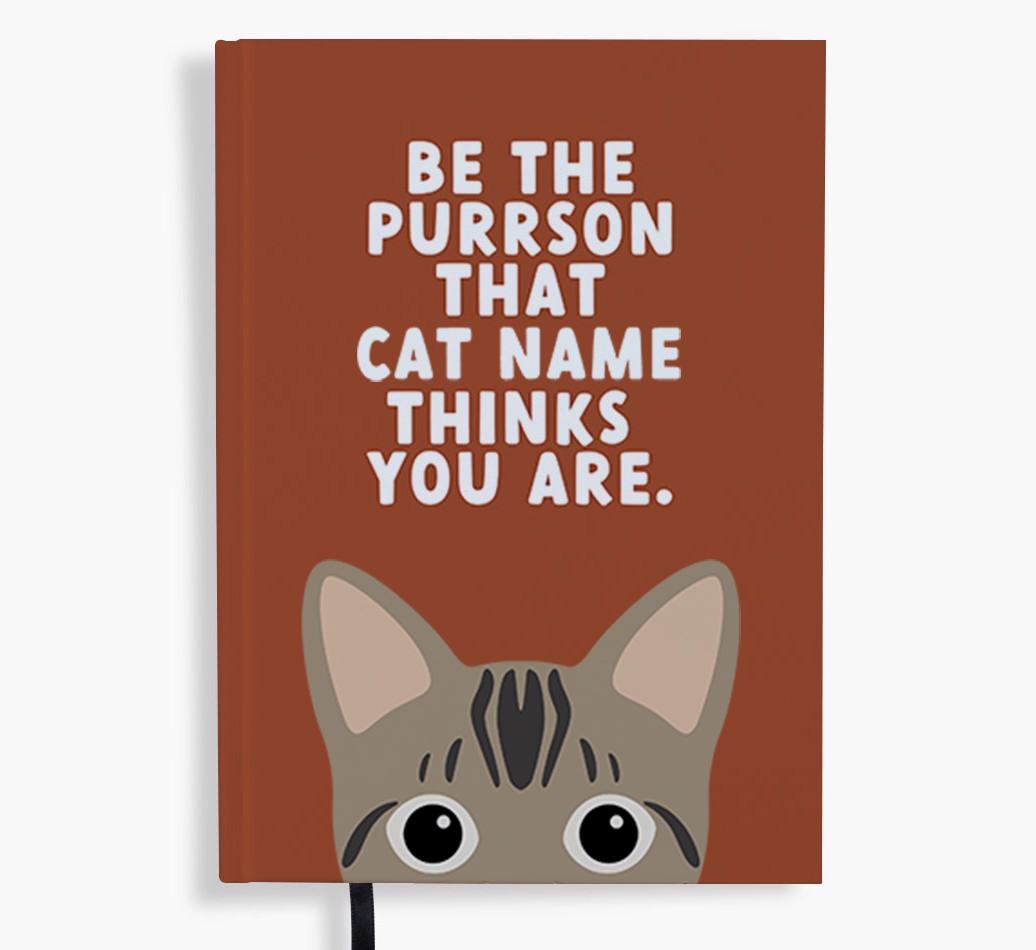 Be The Purrson: Personalized {breedFullName} Notebook
