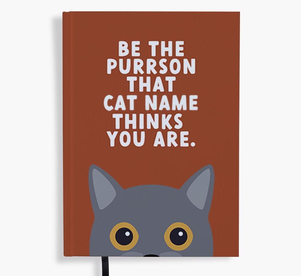 Be The Purrson: Personalized {breedFullName} Notebook