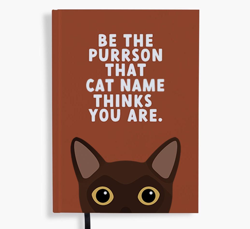 Be The Purrson: Personalized {breedFullName} Notebook