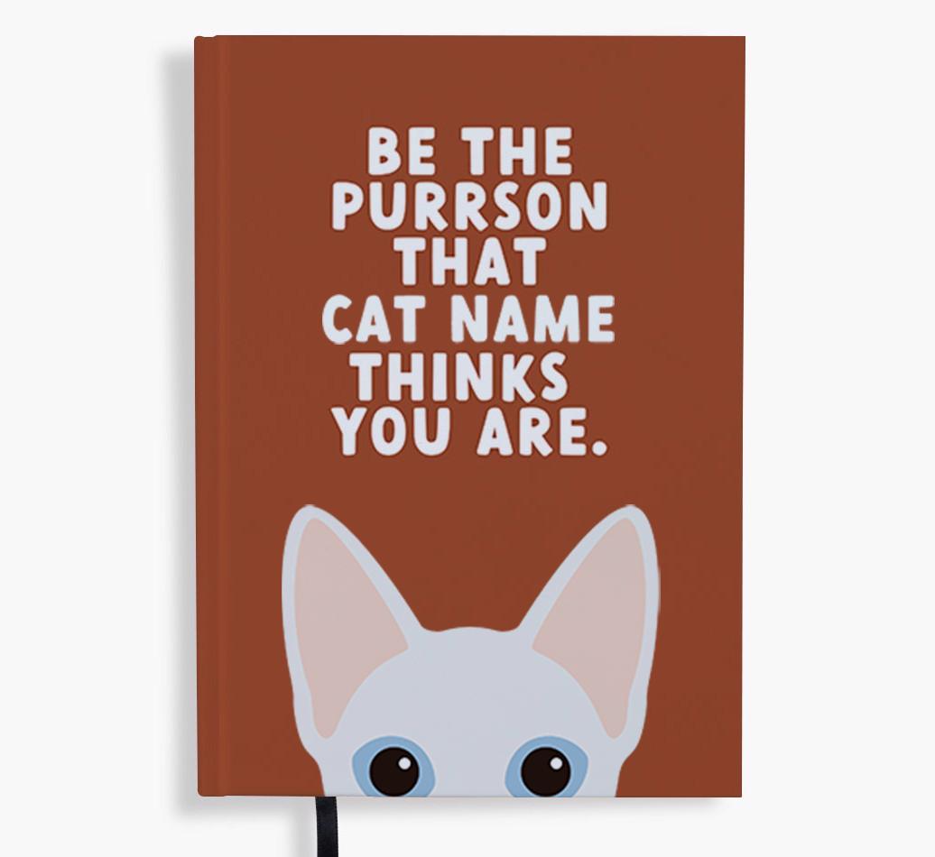 Be The Purrson: Personalized {breedFullName} Notebook