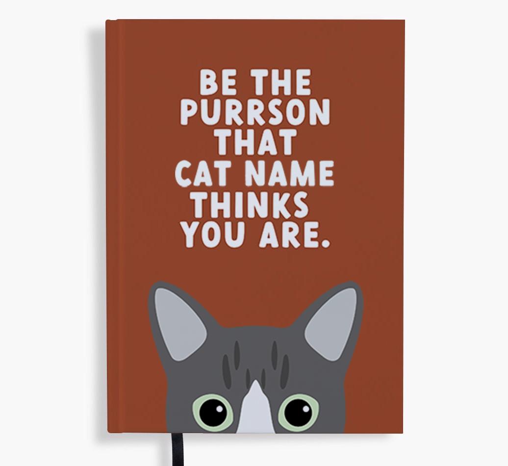 Be The Purrson: Personalized {breedFullName} Notebook