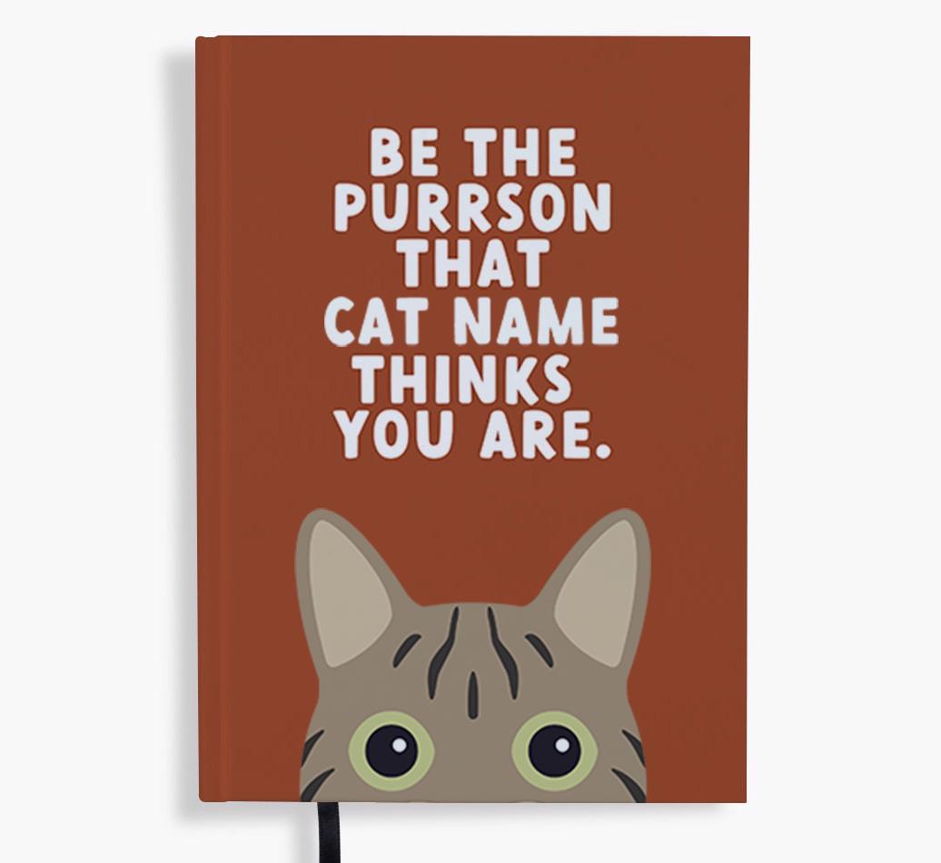 Be The Purrson: Personalized {breedFullName} Notebook